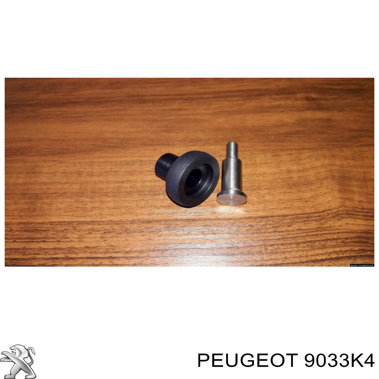9033K4 Peugeot/Citroen guía rodillo, puerta corrediza, derecho superior