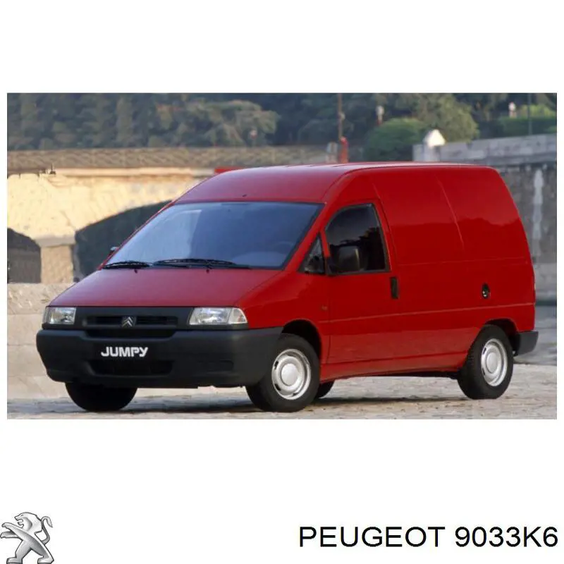 9033K6 Peugeot/Citroen Rodillo central derecho de puerta corrediza