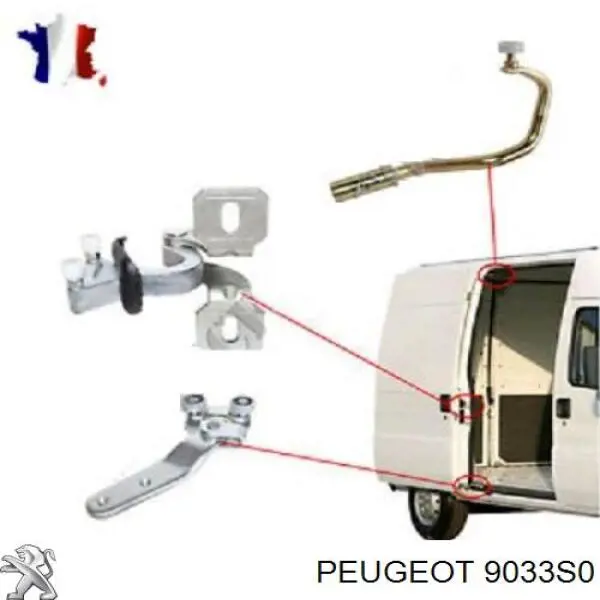 Comprar 9033S0 Peugeot/Citroen Rodillo inferior derecho de puerta corrediza