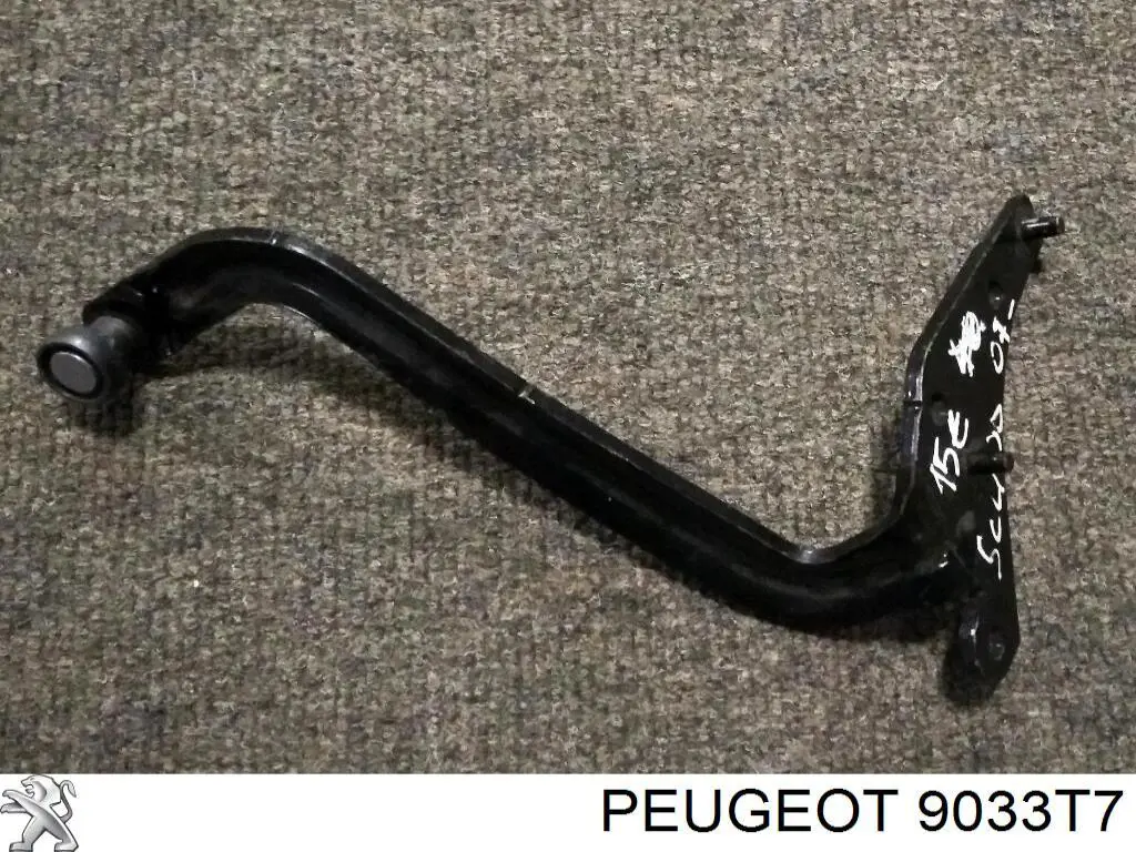 9033T7 Peugeot/Citroen guía rodillo, puerta corrediza, derecho superior