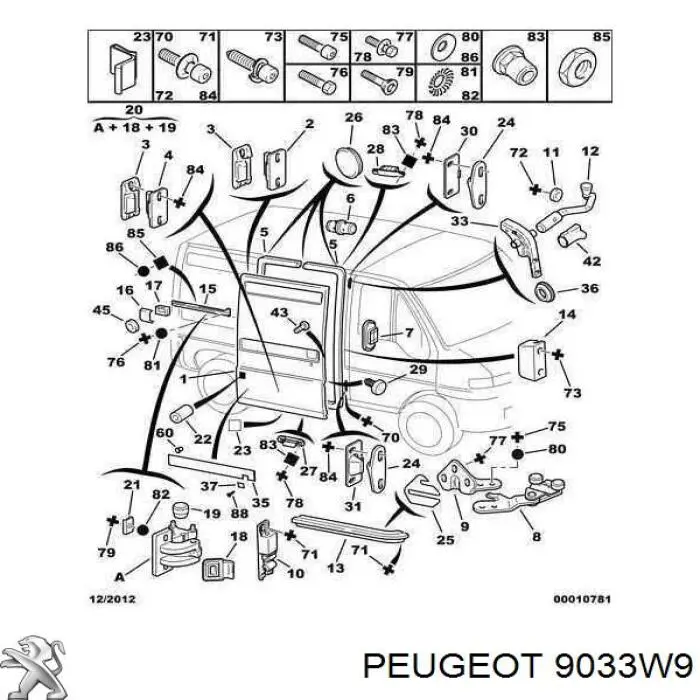 9033W9 Peugeot/Citroen