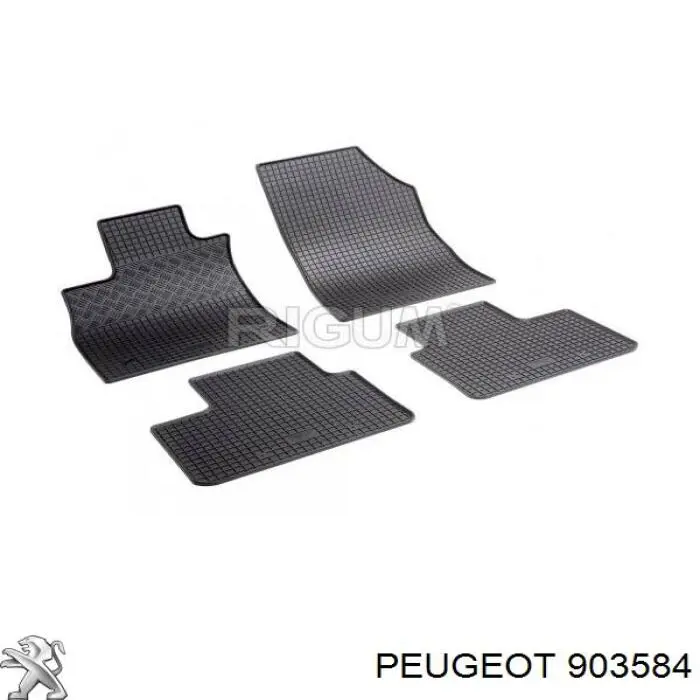 903584 Peugeot/Citroen Bisagra de puerta delantera izquierda