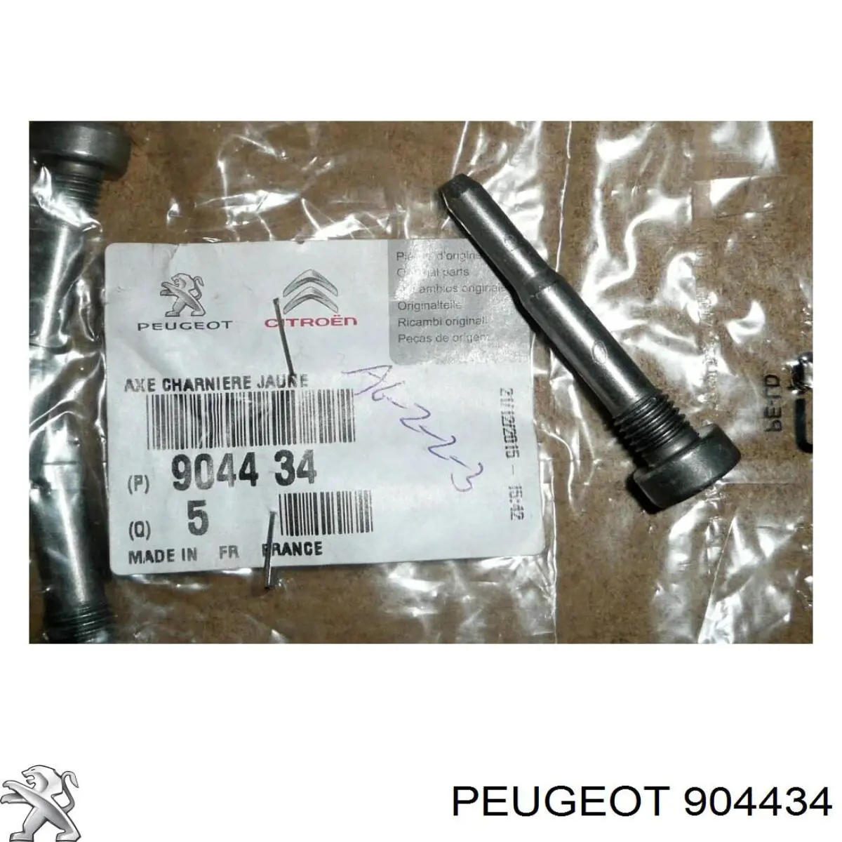 904434 Peugeot/Citroen vastago, (pasador Bisagra Puerta)