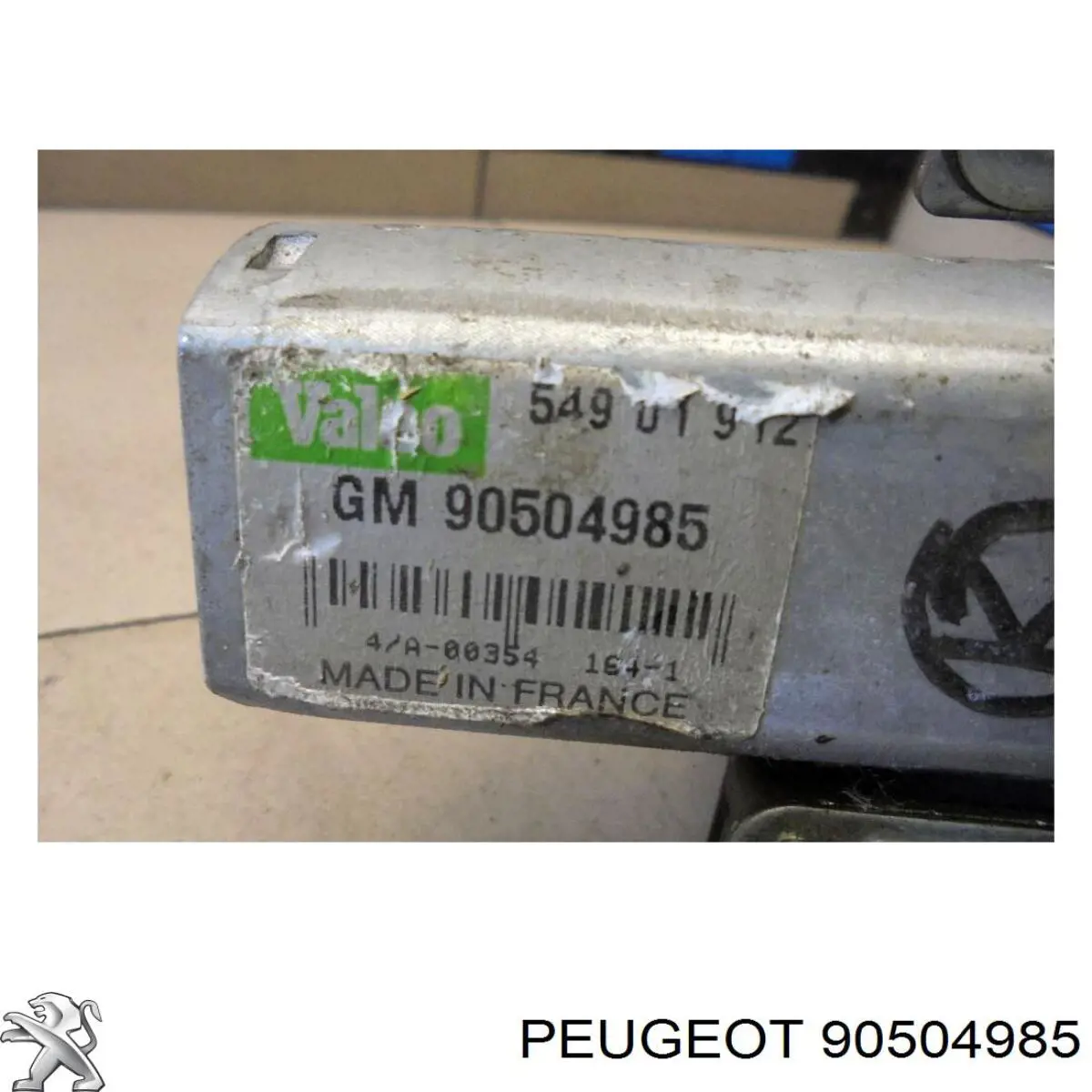 90504985 Peugeot/Citroen motor limpiaparabrisas luna trasera