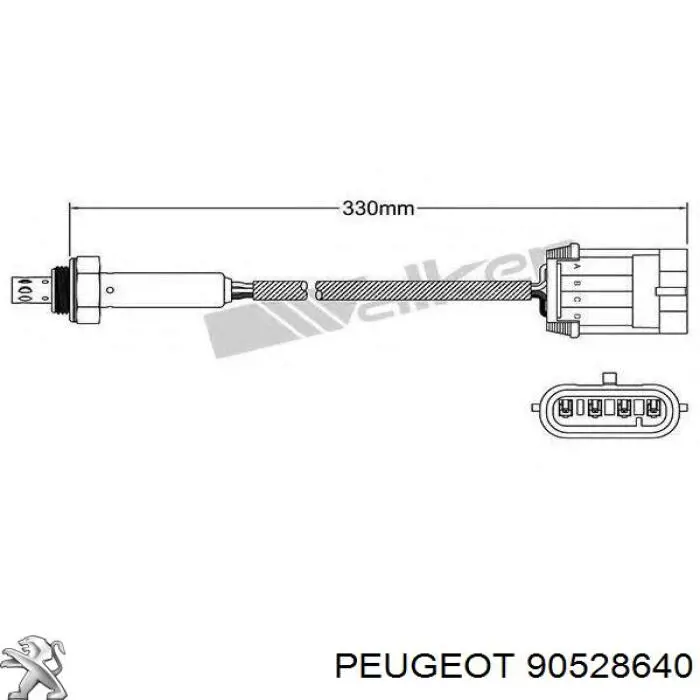 90528640 Peugeot/Citroen sonda lambda