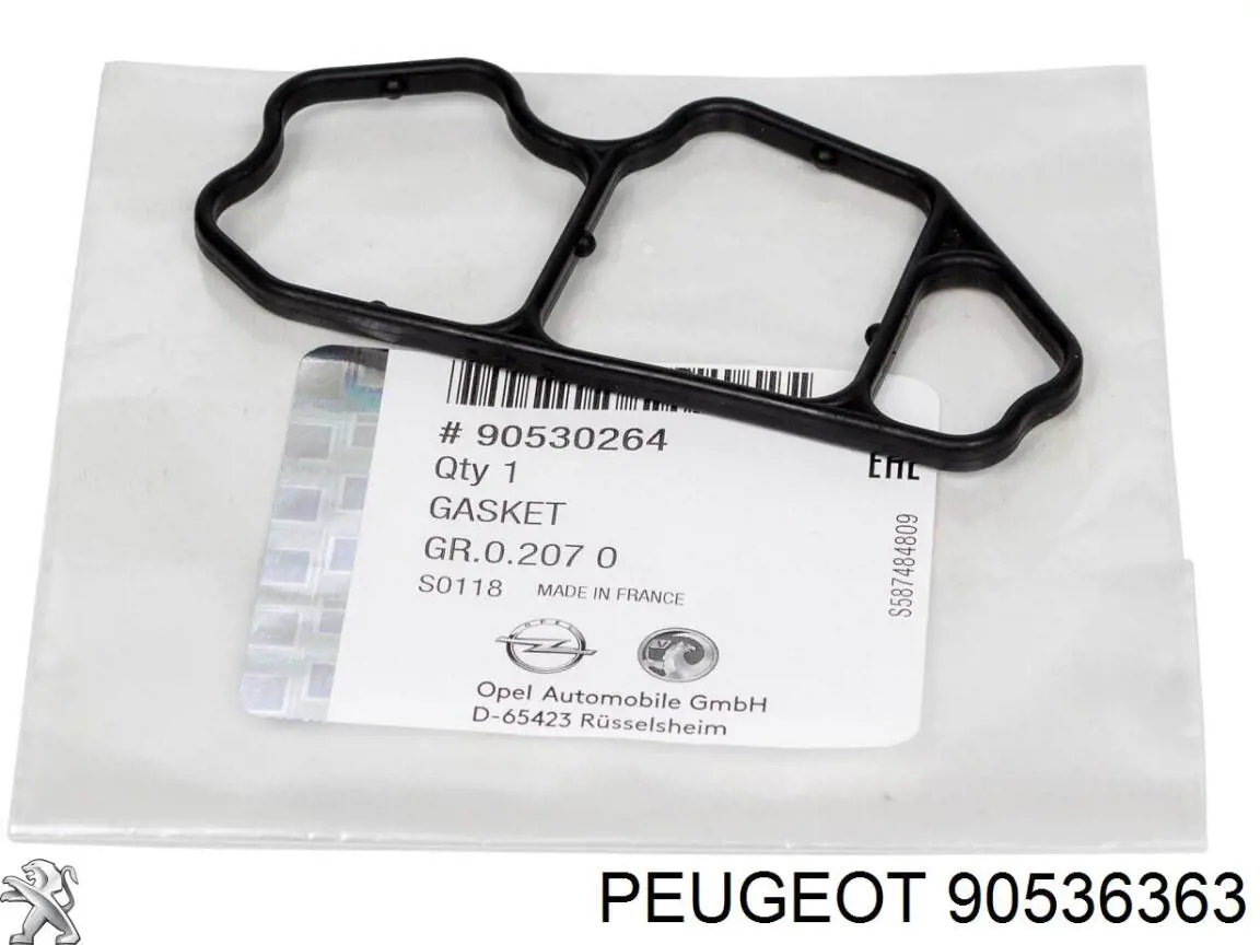 90536363 Peugeot/Citroen junta, adaptador de filtro de aceite