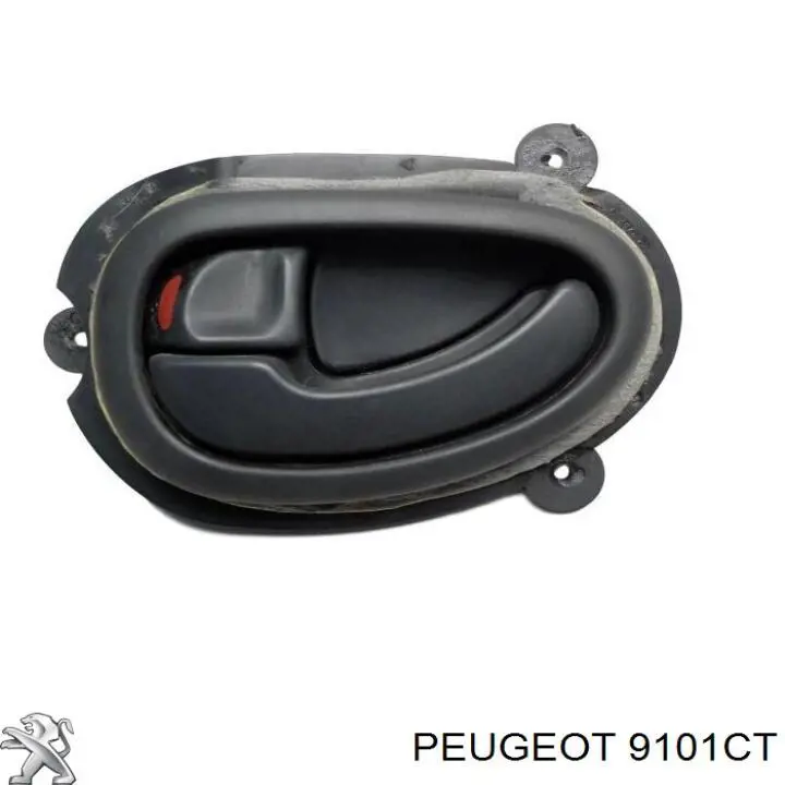 Manija exterior derecha de puerta trasera batiente 9101CT Peugeot/Citroen