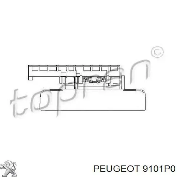 Manecilla de puerta exterior delantero derecha Peugeot 306 (7E)