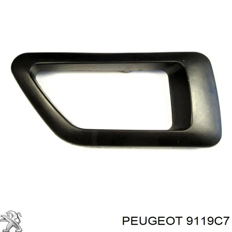 9119C7 Peugeot/Citroen tapón, pomo manija interior, puerta delantera derecha