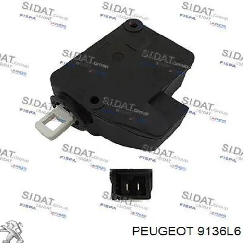 Comprar 9136L6 Peugeot/Citroen Cerradura de puerta delantera derecha