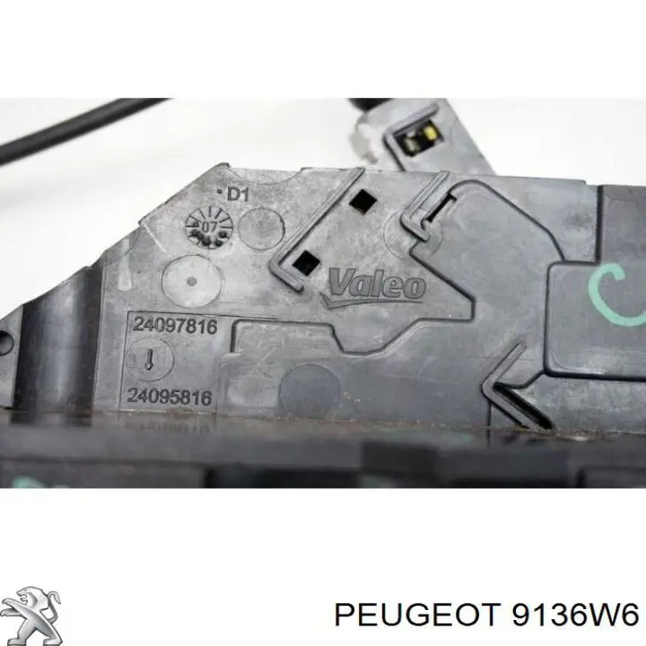 Comprar 9136W6 Peugeot/Citroen Cerradura de puerta delantera derecha