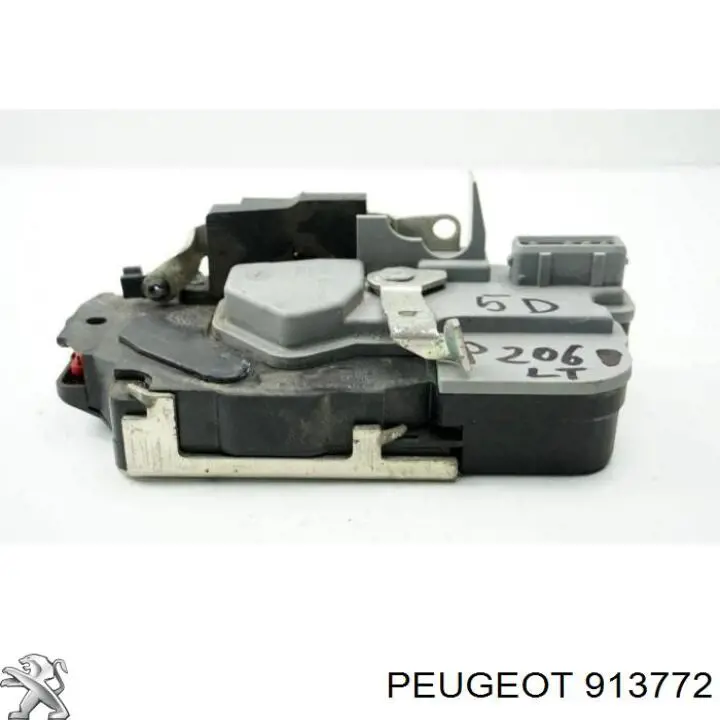 Cerradura de puerta trasera izquierda para Peugeot 206 (2A/C)