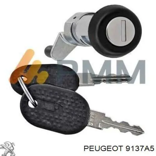 Comprar 9137A5 Peugeot/Citroen Cerradura de puerta trasera derecha de doble hoja