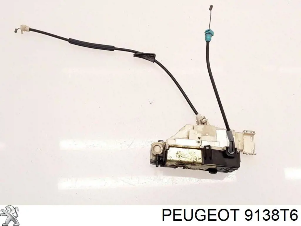 9138T6 Peugeot/Citroen Cerradura de la puerta trasera derecha