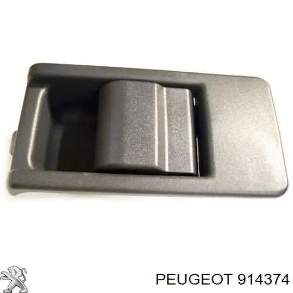 914374 Peugeot/Citroen manecilla de puerta corrediza interior derecha