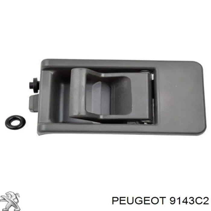9143C2 Peugeot/Citroen manecilla de puerta corrediza interior derecha