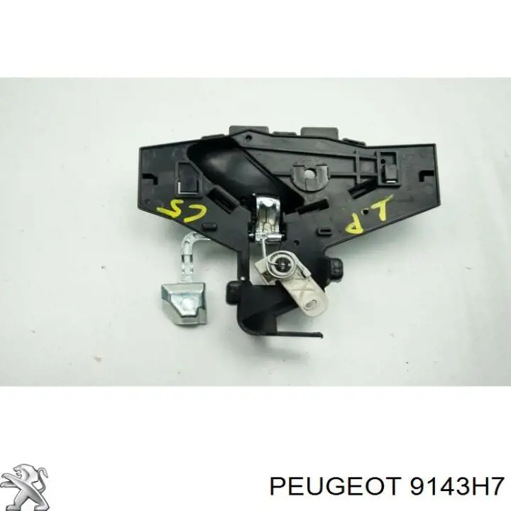 9143H7 Peugeot/Citroen manecilla de puerta, equipamiento habitáculo, delantera izquierda