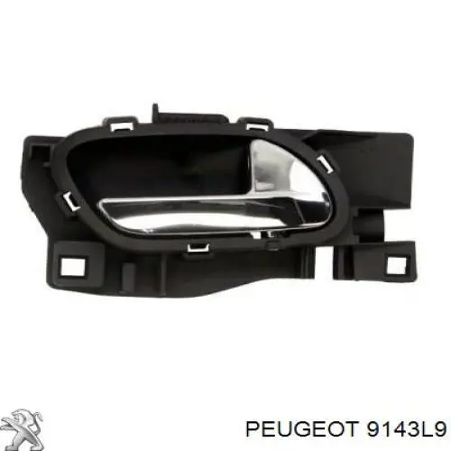 Manecilla de puerta, equipamiento habitáculo, delantera izquierda para Peugeot Partner 