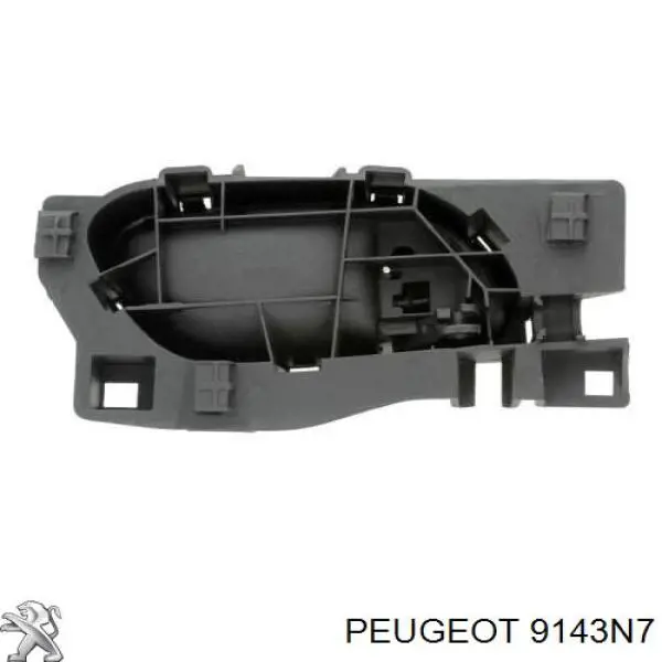 Manecilla de puerta, equipamiento habitáculo, delantera izquierda Peugeot/Citroen 9143N7