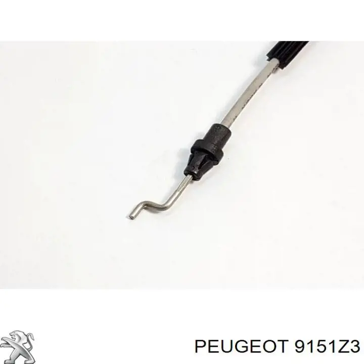 9151Z3 Peugeot/Citroen cable de accionamiento, desbloqueo de puerta delantera derecha