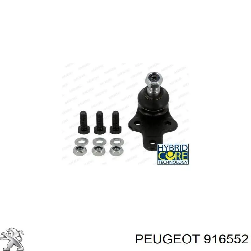 916552 Peugeot/Citroen vastago, (pasador Bisagra Puerta)