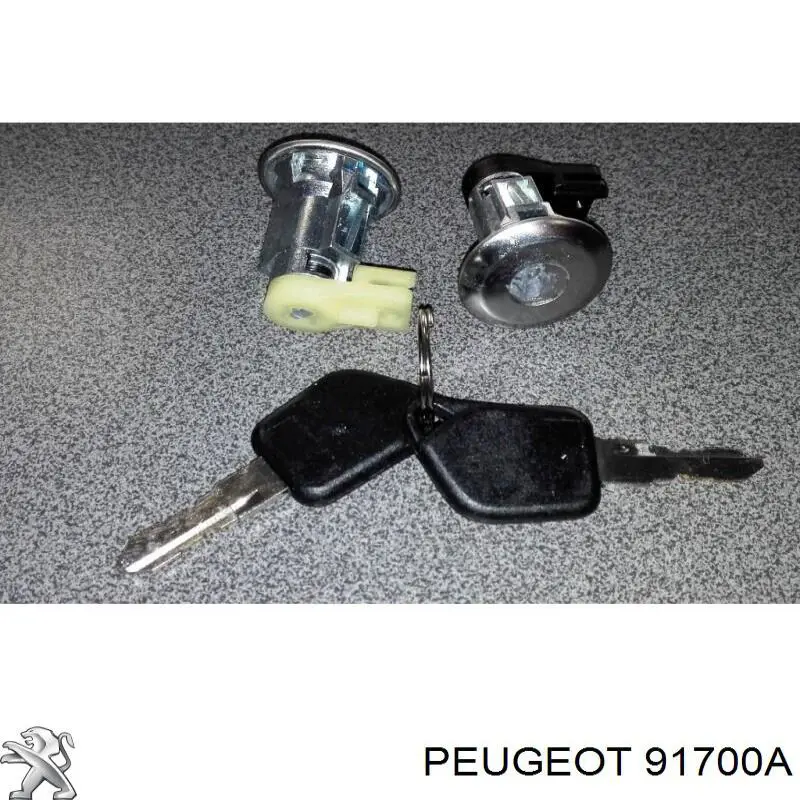 91700A Peugeot/Citroen cilindro de cerradura de puerta delantera