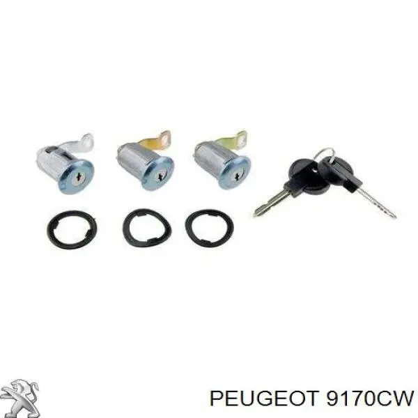 Bombín de cerradura de puerta delantera Peugeot/Citroen 9170CW precio, desde 47,92 EUR