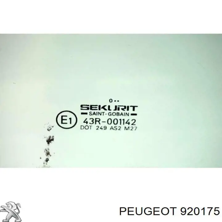 Luna de puerta delantera izquierda para Peugeot Partner (5F)