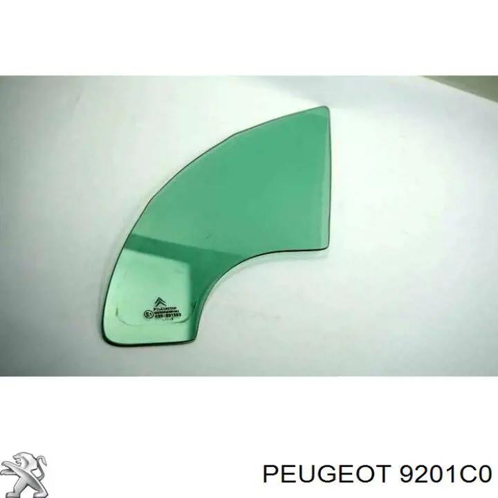 1610003680 Peugeot/Citroen ventana de vidrio puerta delantera izquierda