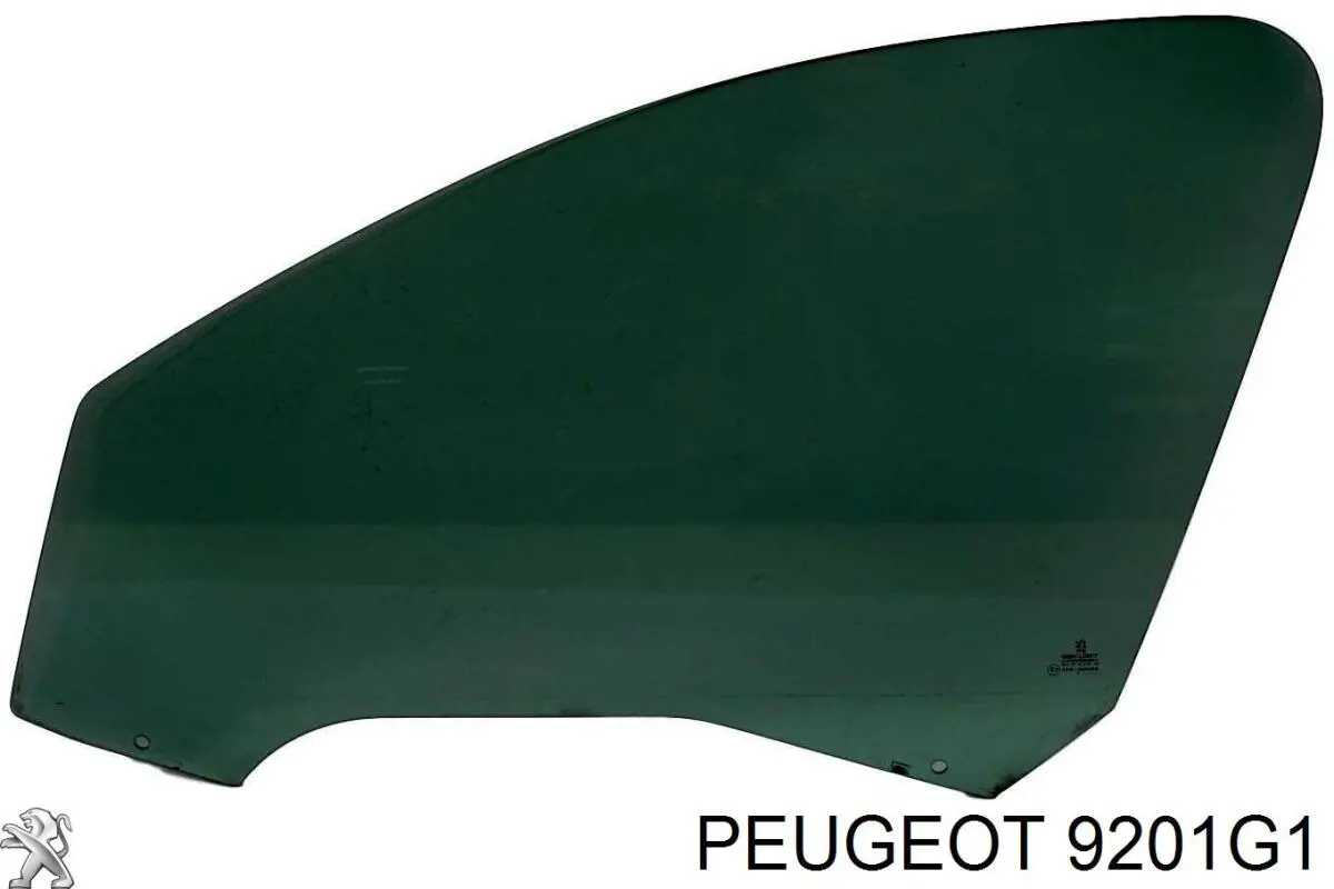 Luna de puerta delantera izquierda para Peugeot 206 (2A/C)