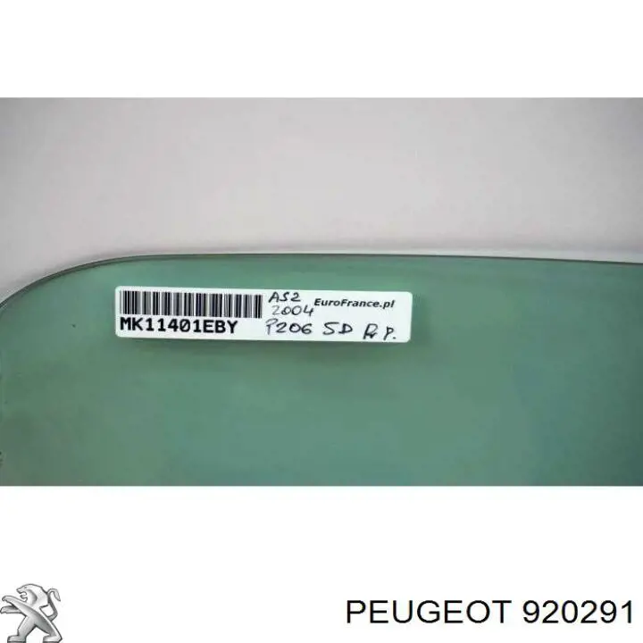 Comprar 920291 Peugeot/Citroen Cristal de puerta delantera derecha