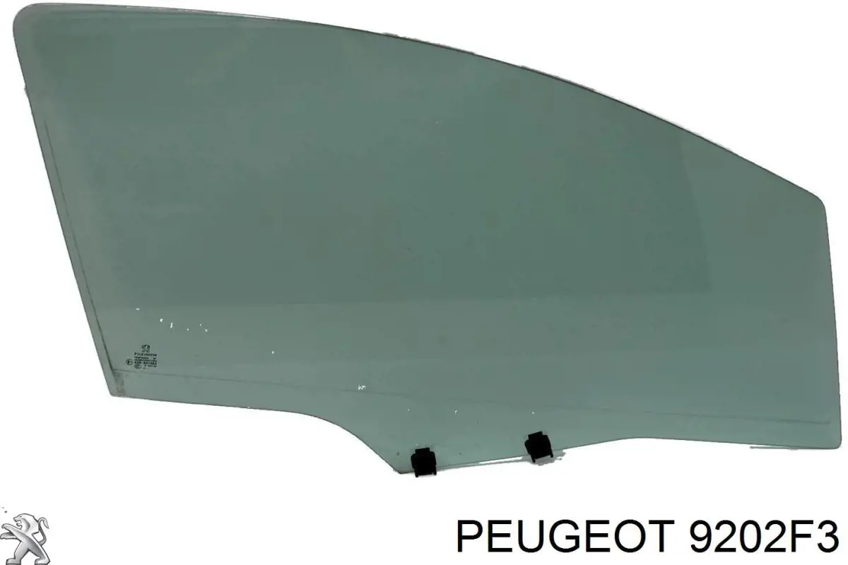 9202F3 Peugeot/Citroen luna de puerta delantera derecha