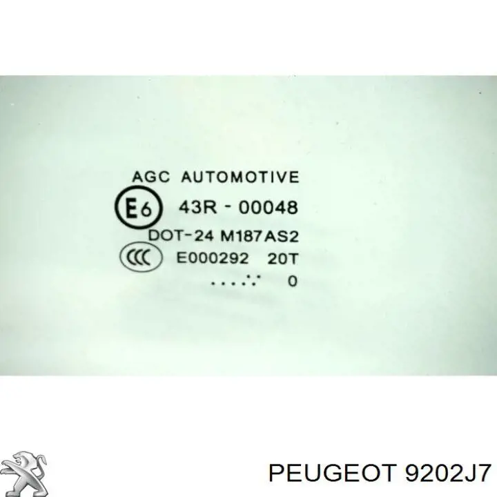 Cristal de puerta delantera derecha 1498474080 Fiat/Alfa/Lancia