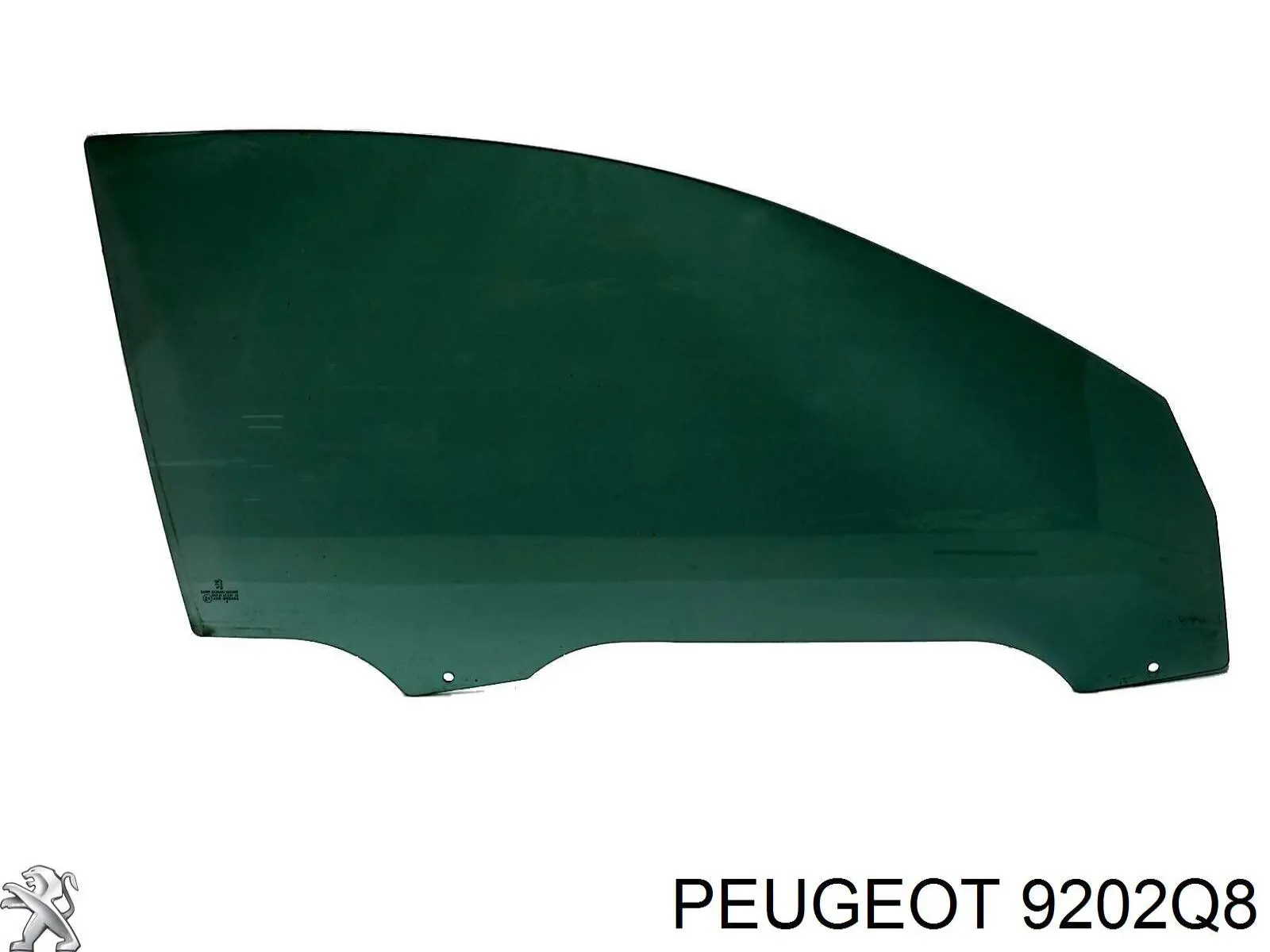 920277 Peugeot/Citroen luna de puerta delantera derecha