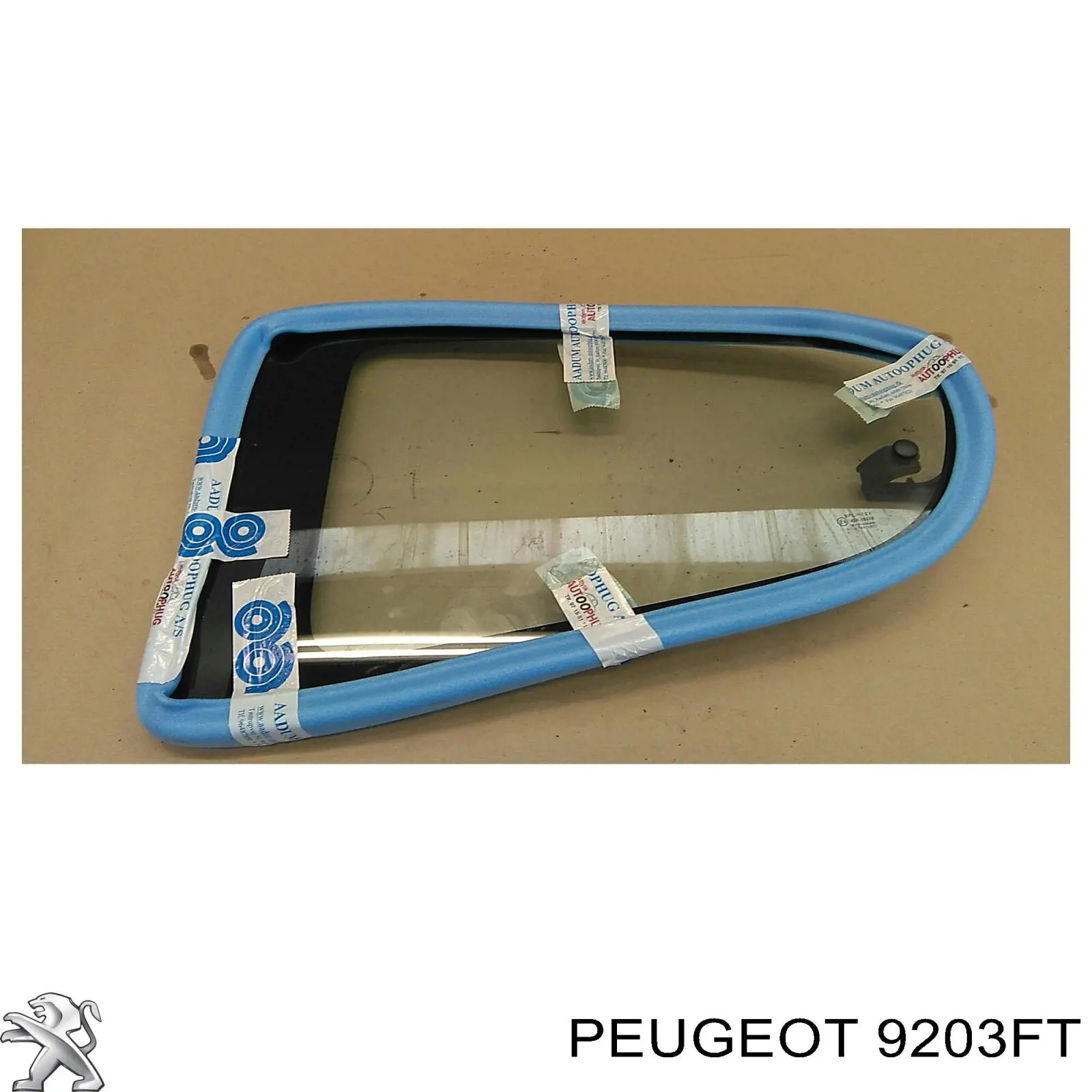9203FT Peugeot/Citroen luna de puerta trasera izquierda