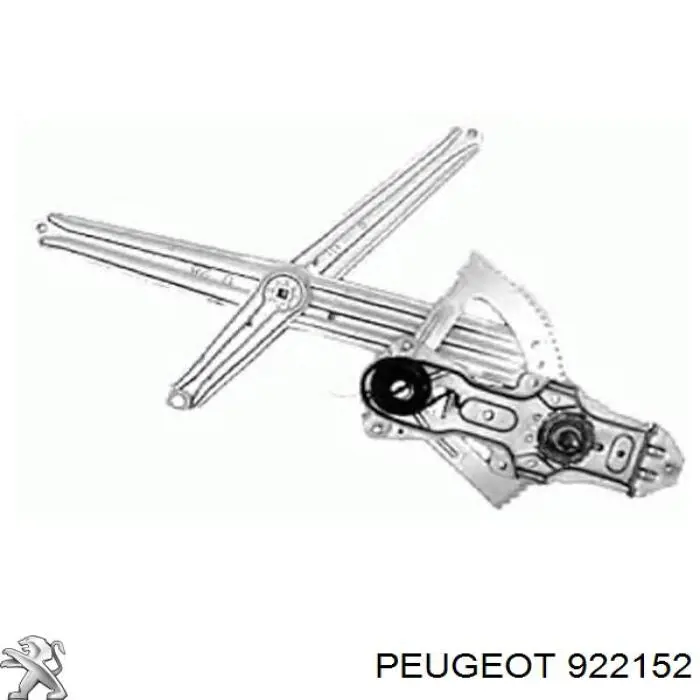 Mecanismo alzacristales, puerta delantera izquierda para Peugeot 205 (741A, C)