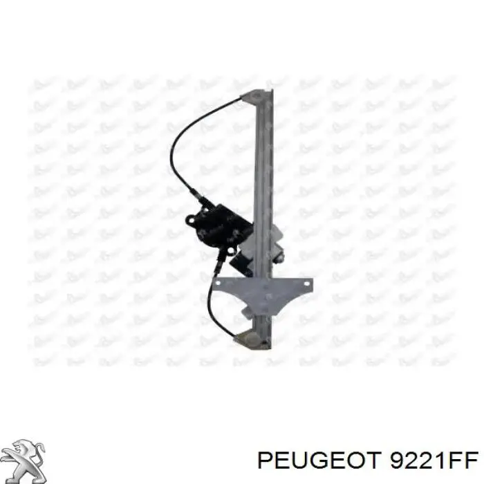 9221.FF Peugeot/Citroen mecanismo de elevalunas, puerta delantera izquierda