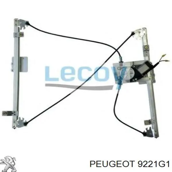 Mecanismo de elevalunas delantero derecha 9221G1 Peugeot/Citroen