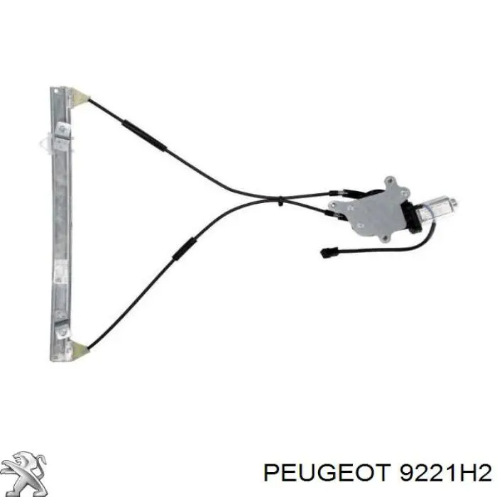 00009221H2 Peugeot/Citroen mecanismo de elevalunas, puerta delantera izquierda