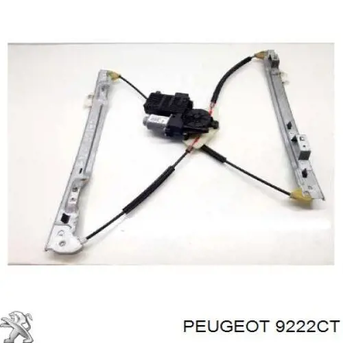 9222CT Peugeot/Citroen mecanismo de elevalunas, puerta delantera derecha