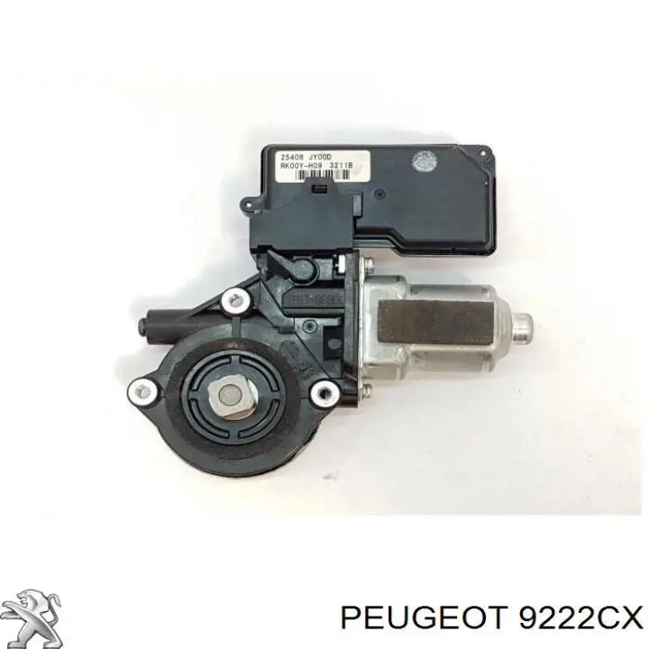 00009222CX Peugeot/Citroen motor eléctrico, elevalunas, puerta delantera derecha