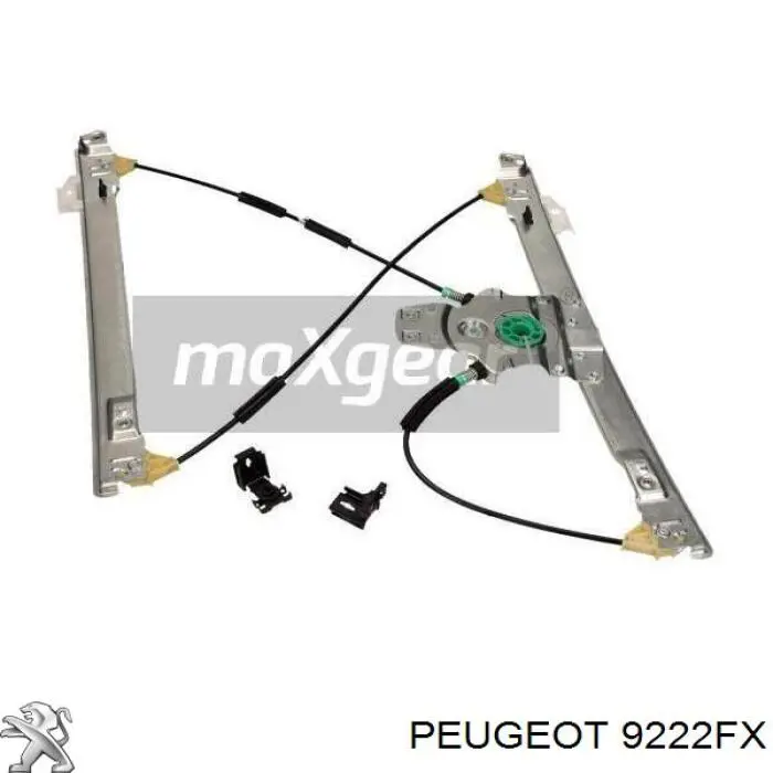 9222FX Peugeot/Citroen mecanismo de elevalunas, puerta delantera derecha
