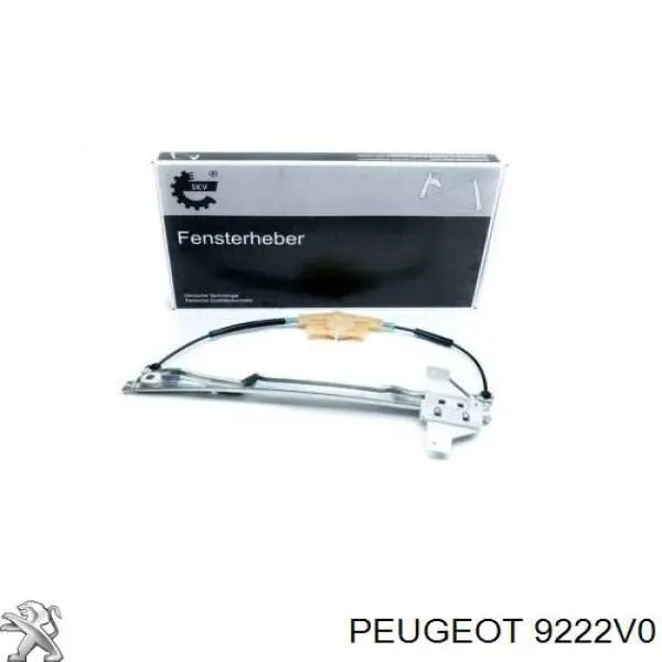 9222V0 Peugeot/Citroen mecanismo de elevalunas, puerta delantera derecha