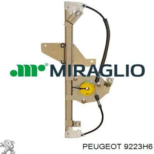 Comprar 301831 Miraglio Mecanismo de elevalunas de la puerta trasera izquierda