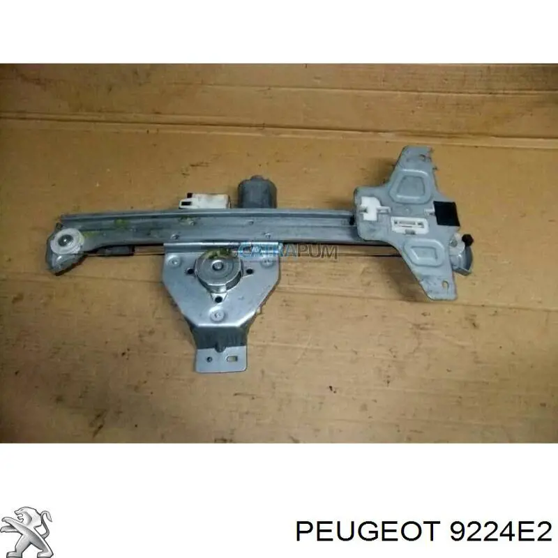 9224E2 Peugeot/Citroen mecanismo de elevalunas, puerta trasera derecha