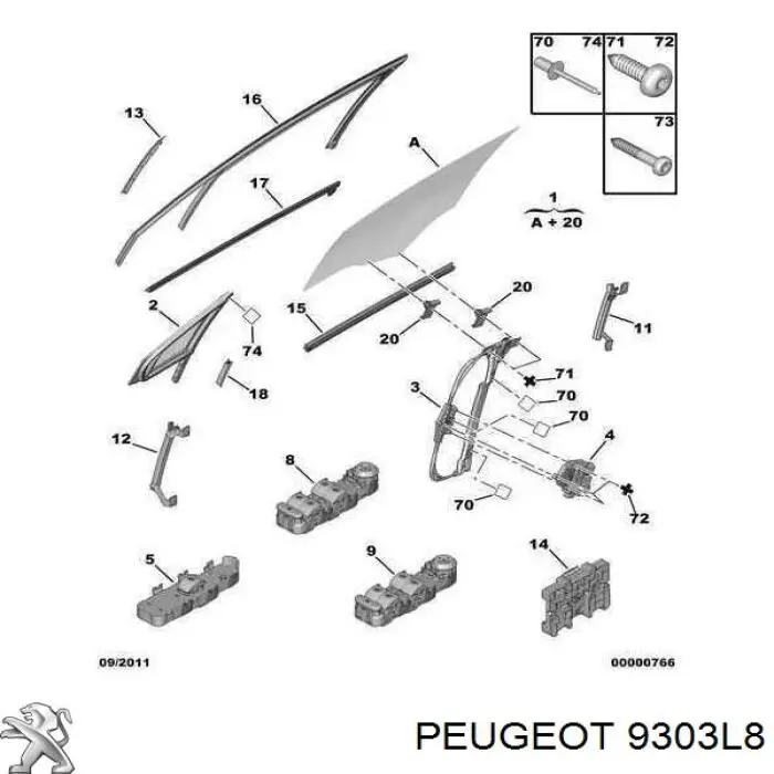 9303L8 Peugeot/Citroen