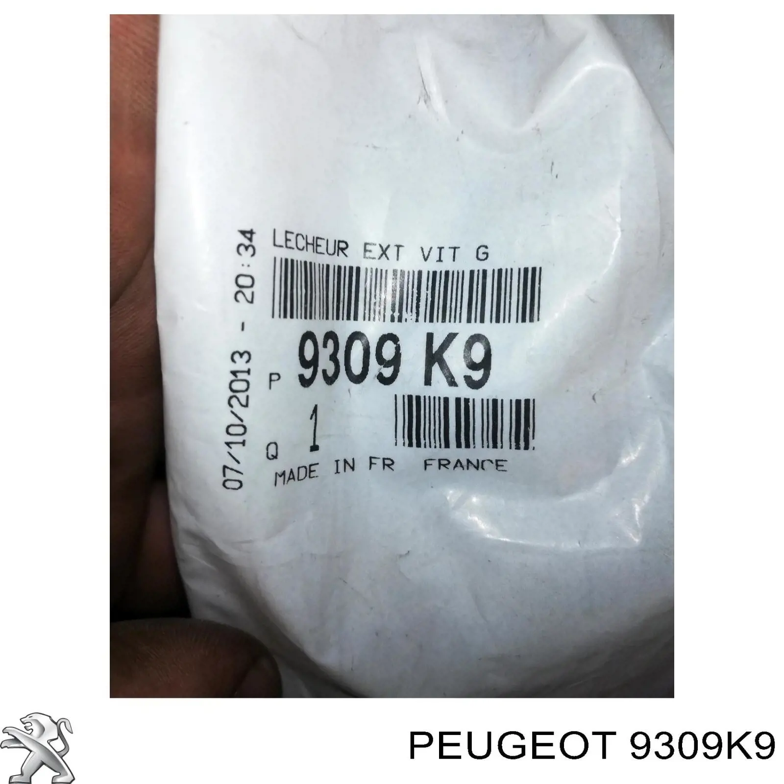 Lameluna de puerta delantera izquierda exterior Peugeot 307 SW (3H)