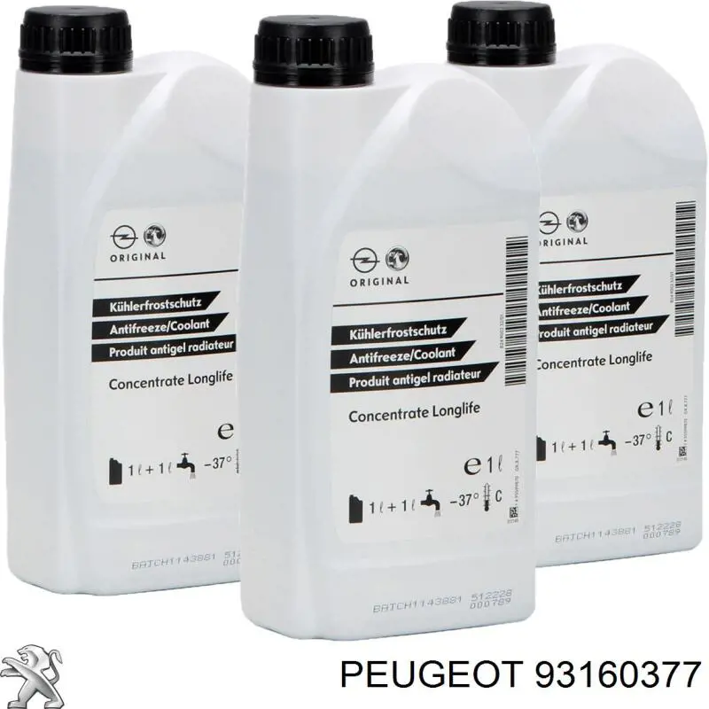 Liquido refrigerante 93160377 Peugeot/Citroen