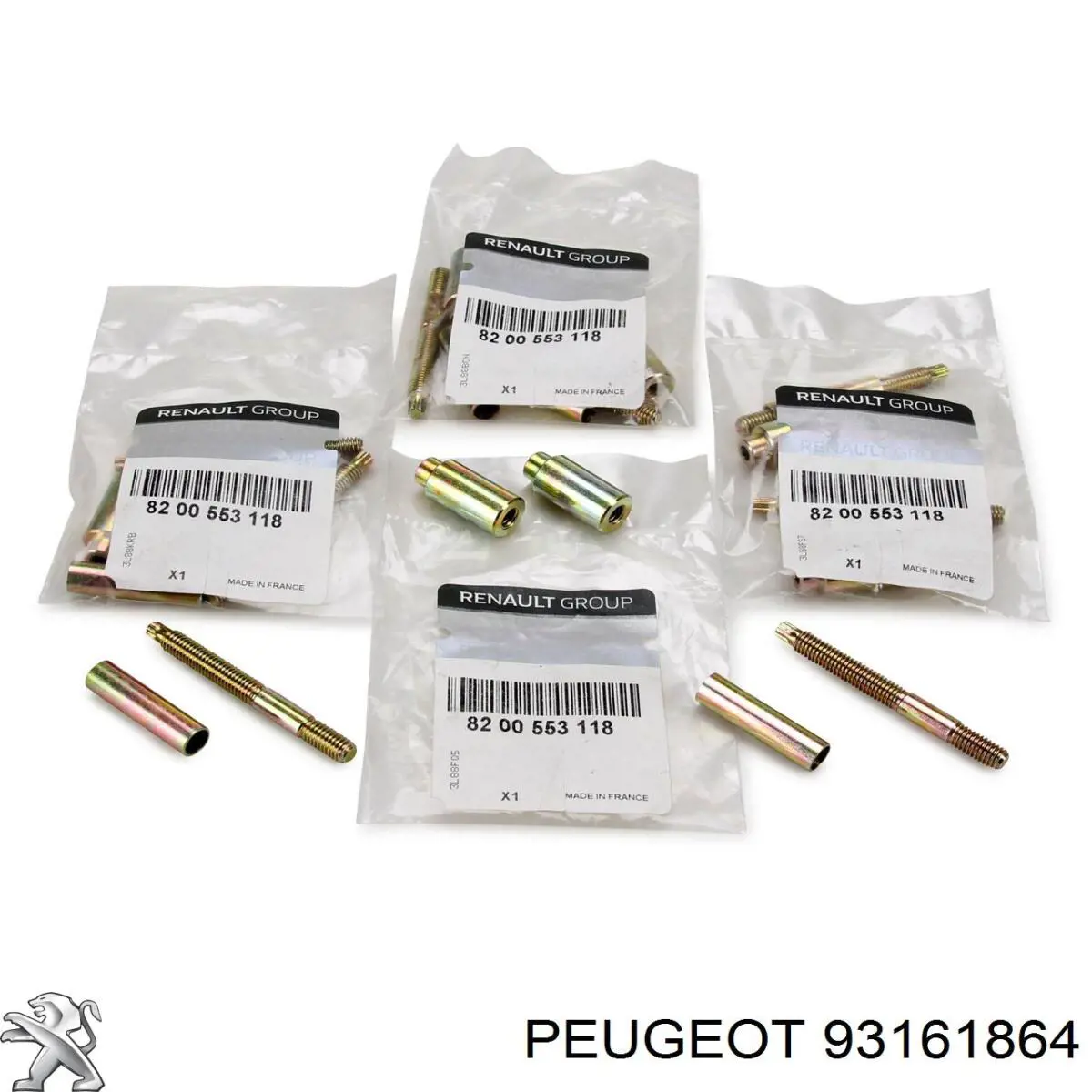 93161864 Peugeot/Citroen tornillo, soporte inyector