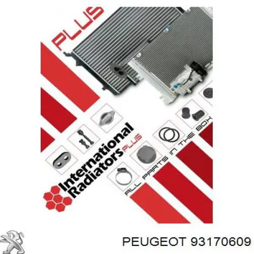 93170609 Peugeot/Citroen receptor-secador del aire acondicionado